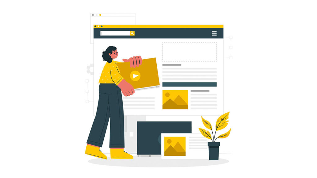 A collage of diverse website designs showcasing the key trends for 2024, including minimalism, dark mode, bold typography, interactive elements, A collage of diverse website designs showcasing the key trends for 2024, including minimalism, dark mode, bold typography, interactive elements, video backgrounds, asymmetrical layouts, 3D elements, glassmorphism, neumorphism, and voice search optimization.